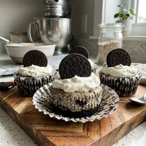 Mini Oreo Cheesecakes