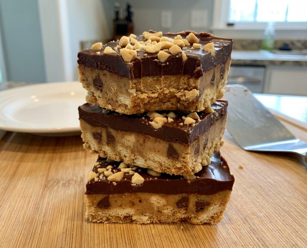 No-Bake Peanut Butter Bars