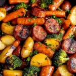 One-Pan Honey Garlic Kielbasa & Veggies