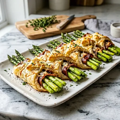 PROSCIUTTO ASPARAGUS PUFF PASTRY BUNDLES
