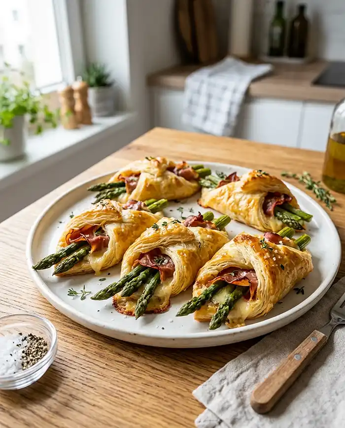 PROSCIUTTO ASPARAGUS PUFF PASTRY BUNDLES Recipe
