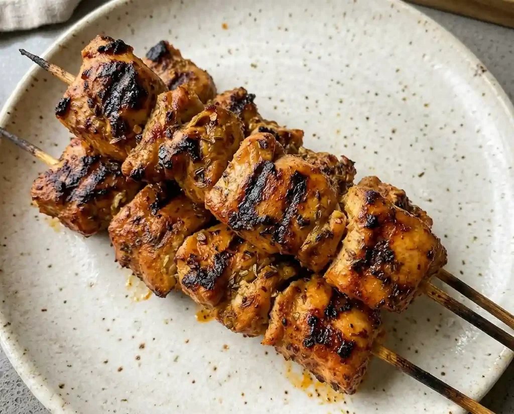 Peruvian Grilled Chicken Skewers