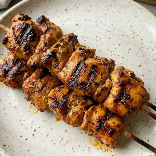 Peruvian Grilled Chicken Skewers 2 Peruvian Grilled Chicken Skewers