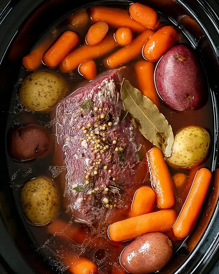Slow Cooker Corned Beef and Cabbage 4 Preparing Slow Cooker Corned Beef and Cabbage