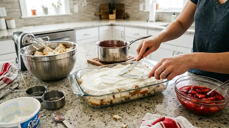 Preparing the Strawberry Heaven