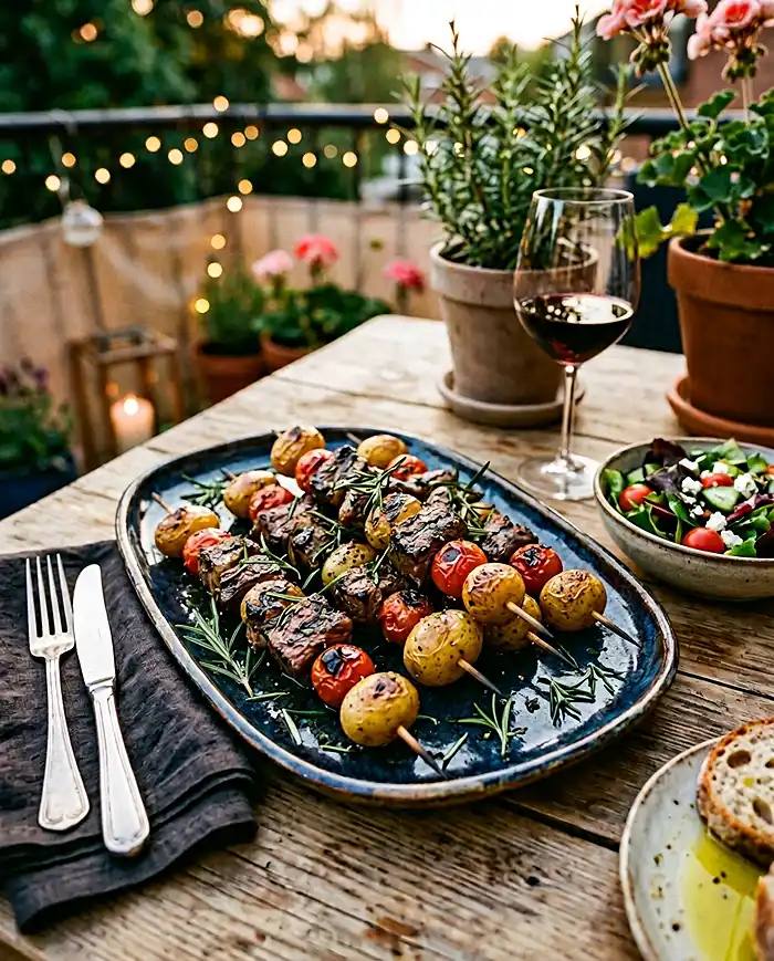 Rosemary Garlic Steak Kebabs 5 Rosemary Garlic Steak Kebabs Recipe