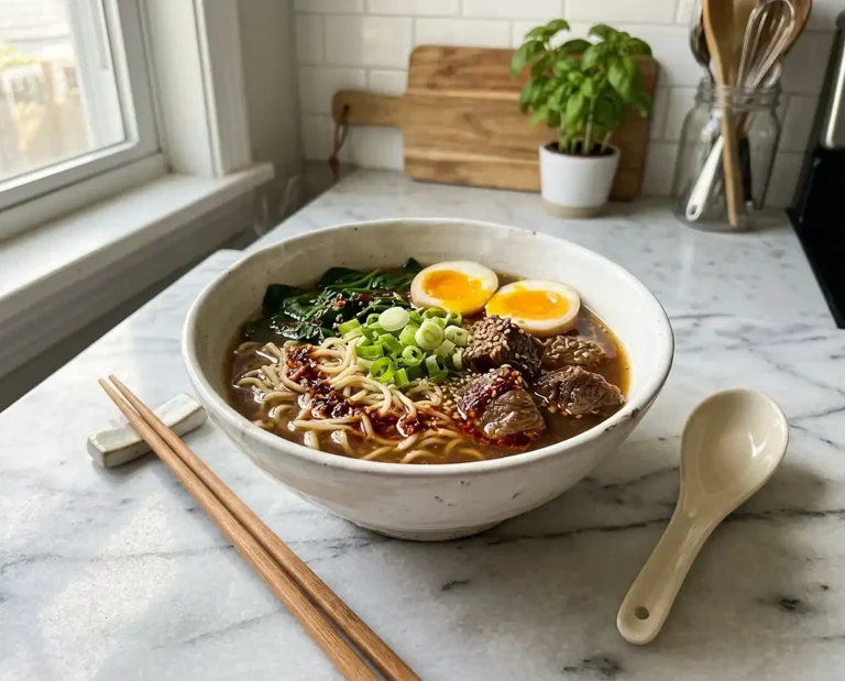 Slow Cooker Beef Ramen Noodles
