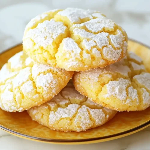 Soft Lemon Crinkle Cookies 2 Soft Lemon Crinkle Cookies