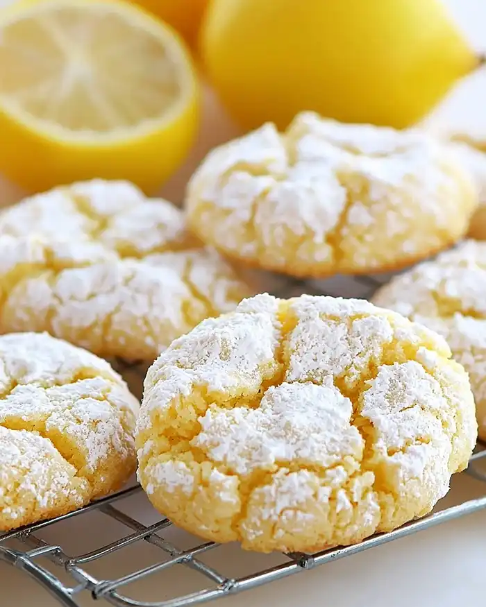 Soft Lemon Crinkle Cookies 3 Soft Lemon Crinkle Cookies recipe