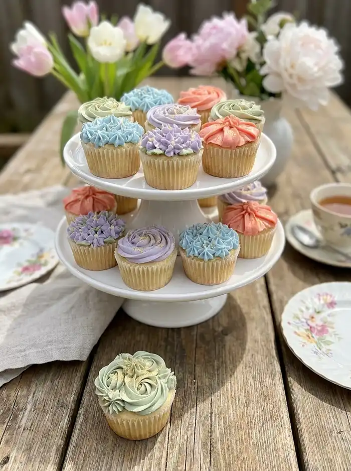 Spring Cupcakes with Brandy Buttercream Recipes