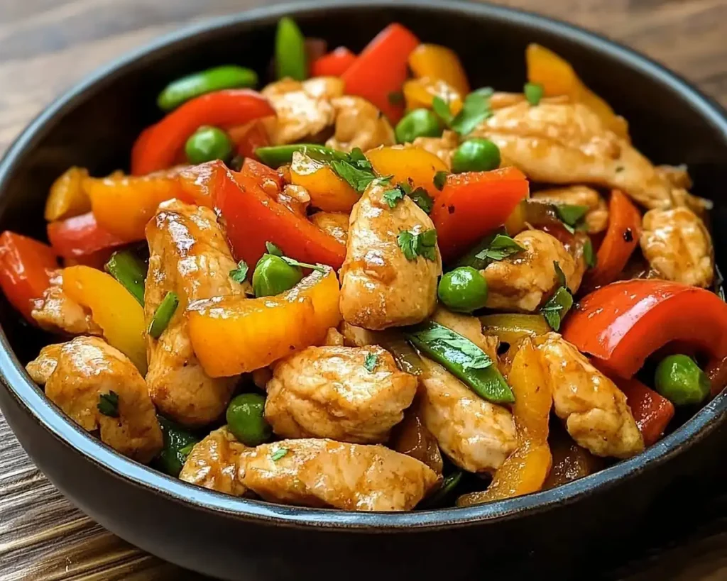 Stir-Fry Chicken And Vegetables Chinese-Style