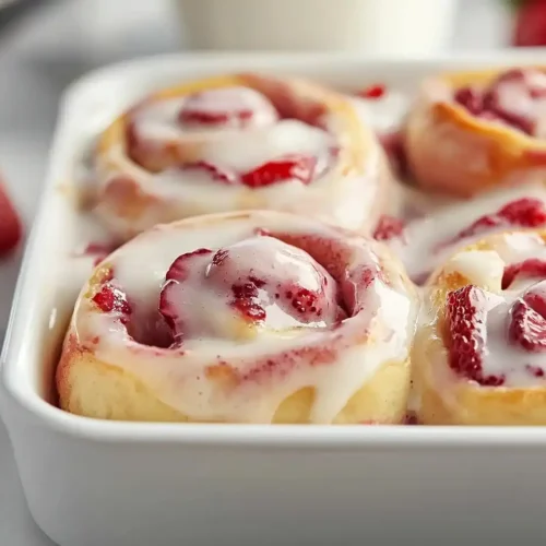 Strawberry Cinnamon Rolls 2 Strawberry Cinnamon Rolls