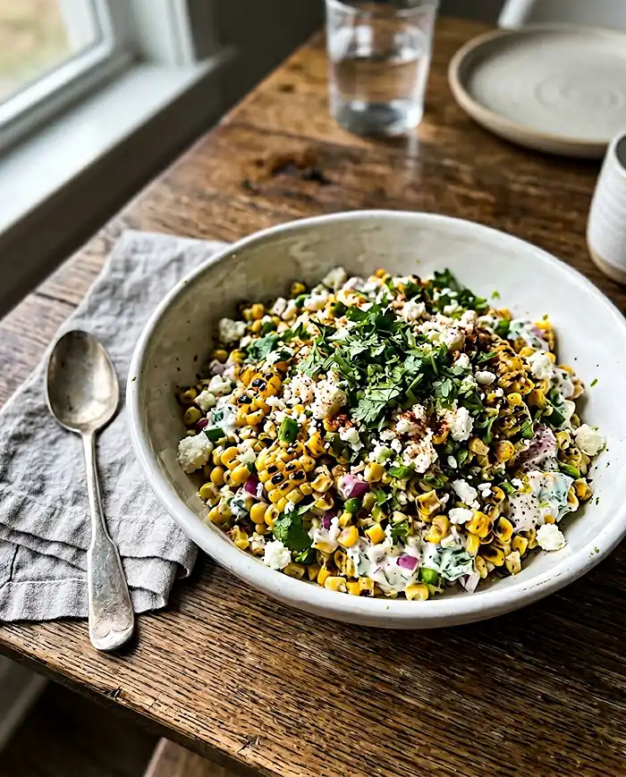 Street Corn Salad with Greek Yogurt Recipe
