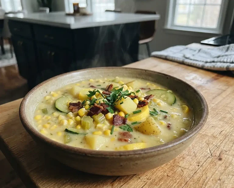 Summer Corn and Zucchini Chowder
