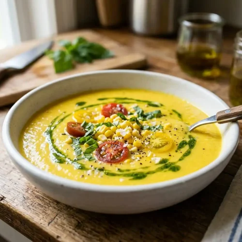 Summer Sweet Corn Gazpacho