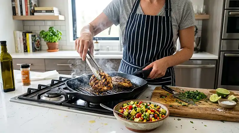 preparing the recipe