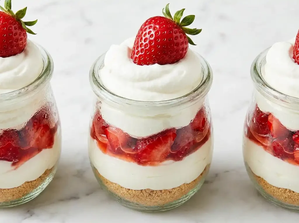 15-Minute No-Bake Strawberry Cheesecake Cups