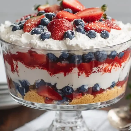 4th of July Trifle with Fresh Berries 2 4th of July Trifle with Fresh Berries