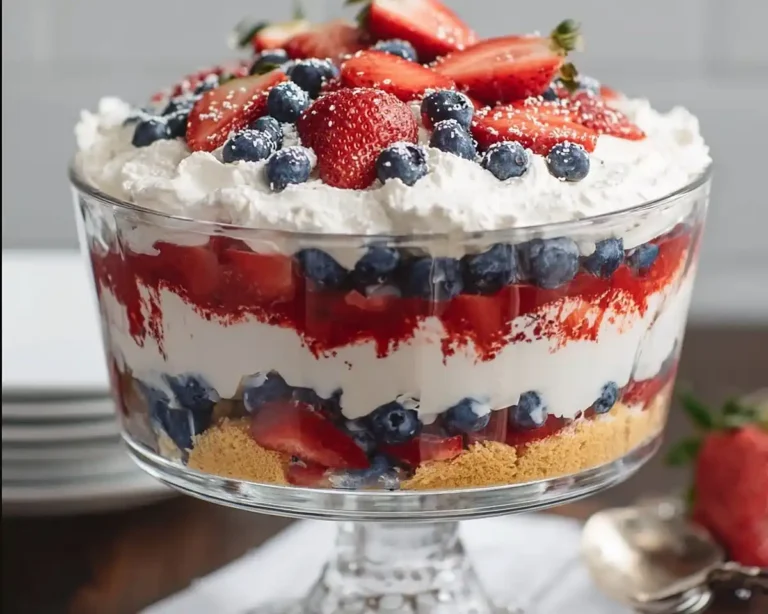 4th of July Trifle with Fresh Berries