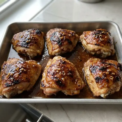 5-Ingredient Honey Garlic Chicken Thighs