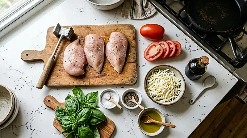 5-Ingredient Caprese Chicken Bake 4 5 Ingredients for Caprese Chicken Bake