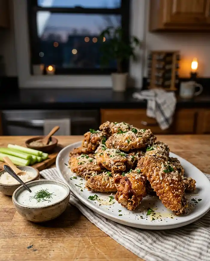 Air Fryer Garlic Parmesan Wings 5 Air Fryer Garlic Parmesan Wings Recipe