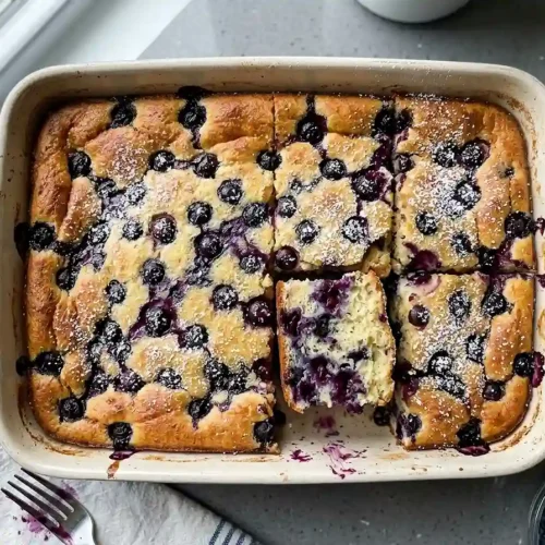Blueberry Buttermilk Pancake Casserole