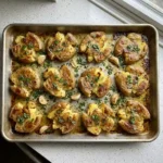 Crispy Smashed Potatoes with Garlic