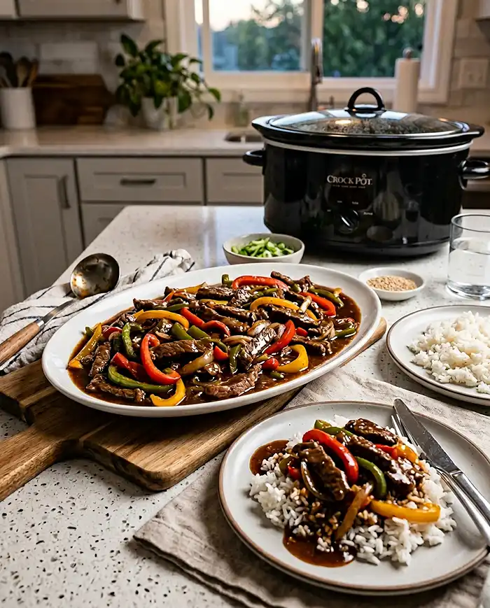 Crock Pot Pepper Steak Recipe