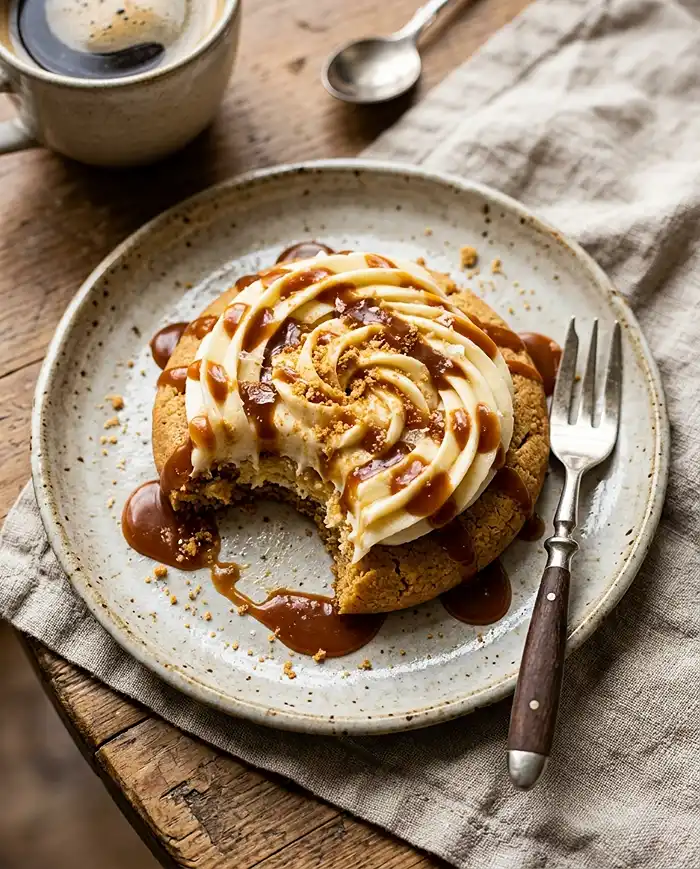Crumbl Salted Caramel Cheesecake Cookies Recipe