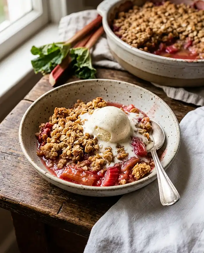 Easy Rhubarb Crisp
