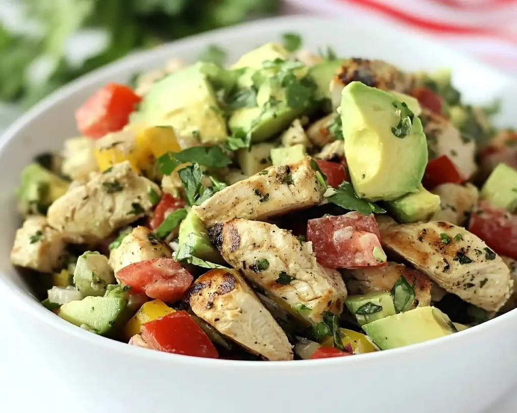 Grilled Chicken Avocado Salad