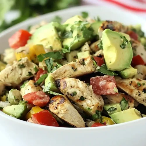 Grilled Chicken Avocado Salad