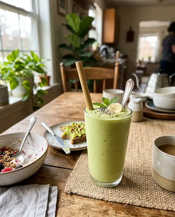 Healthy Avocado Banana Smoothie