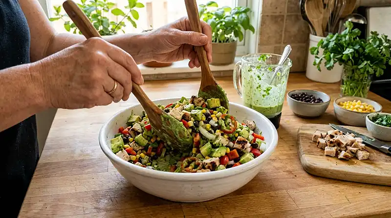 Healthy Grilled Chicken Avocado Salad