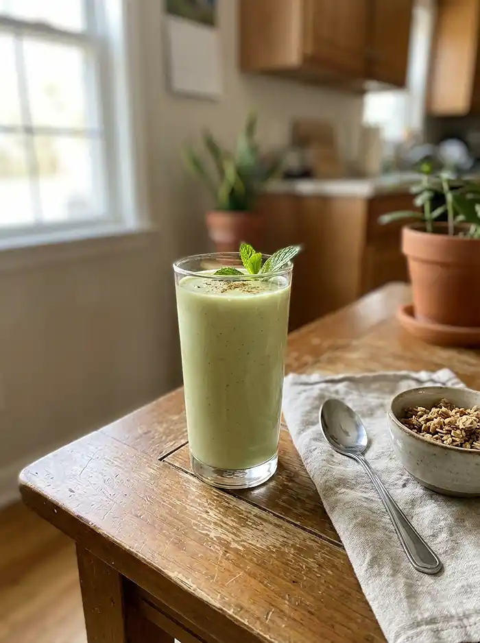 Healthy Vanilla Matcha Smoothie