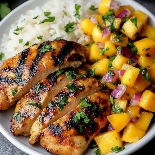 Honey Lime Chicken with Mango Salsa