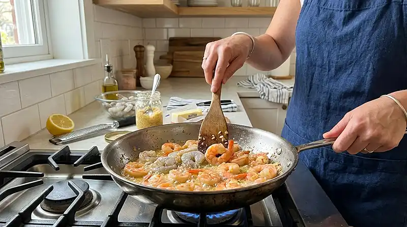 How to Make 5-Ingredient Lemon Garlic Shrimp