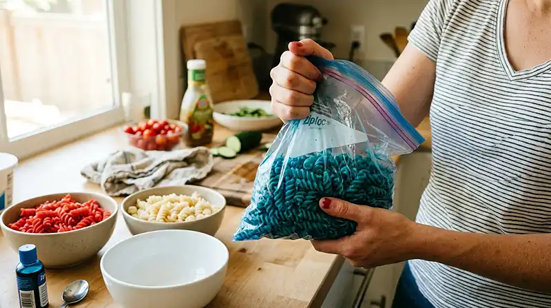 How to Make Chilled 4th of July Pasta Salad