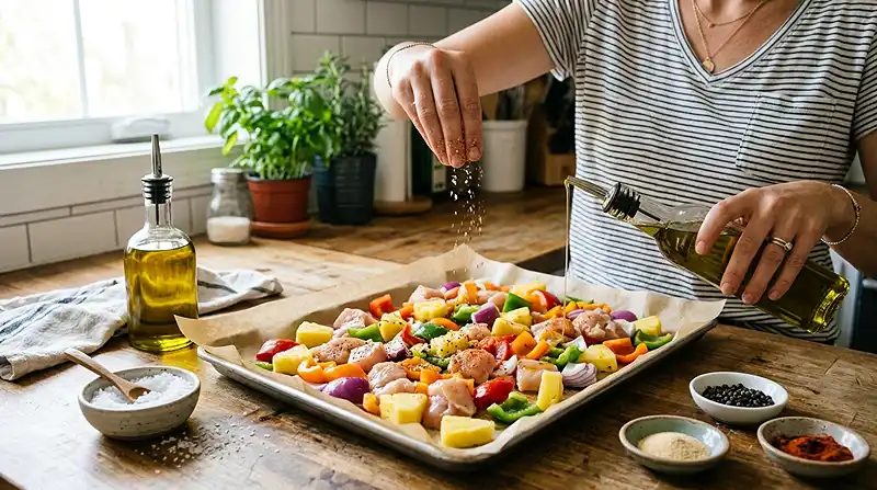 How to Make Hawaiian Chicken Sheet Pan