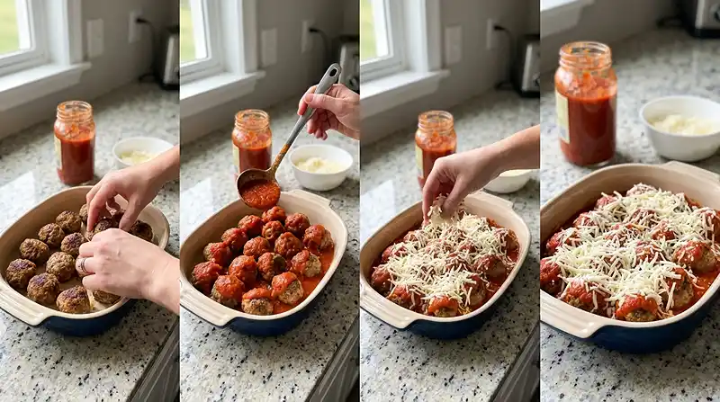 Keto Meatball Parmesan Casserole 4 How to Make Keto Meatball Parmesan Casserole