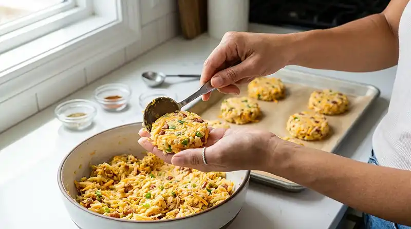 How to Make Loaded Hashbrown Bites Appetizers