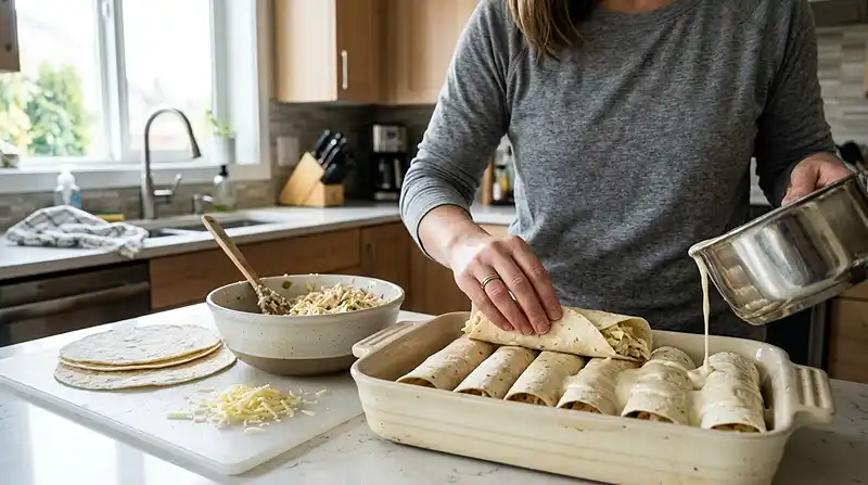 Low Carb White Chicken Enchiladas 4 How to Make Low Carb White Chicken Enchiladas