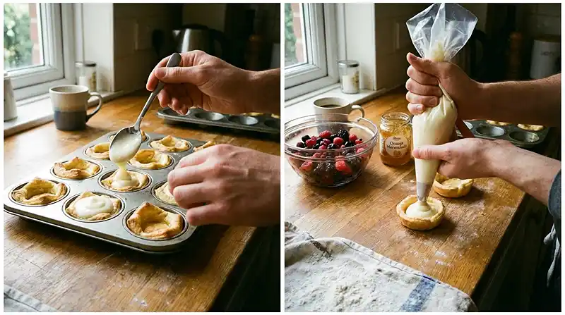 Mini Fruit Tarts with Puff Pastry 4 How to Make Mini Fruit Tarts with Puff Pastry