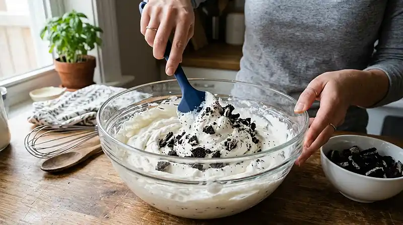 How to Make No-Churn Cookies and Cream Ice Cream