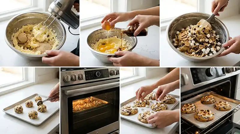 How to Make Soft S'mores Cookies