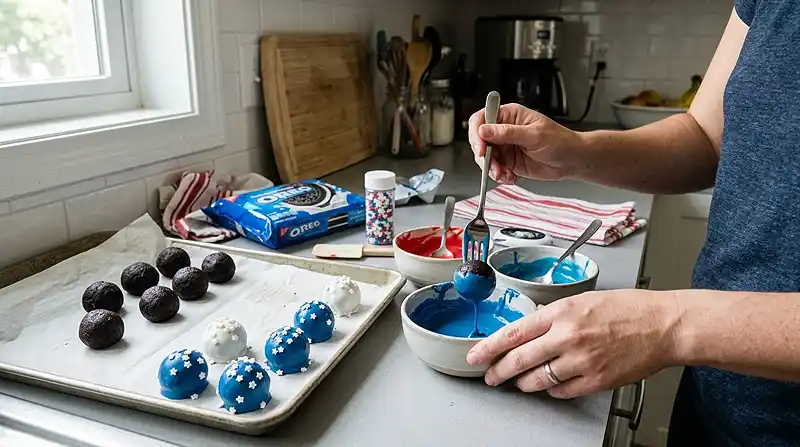 How to Make the Patriotic Oreo Balls Recipe