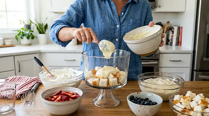 4th of July Trifle with Fresh Berries 4 How to Make the best 4th of July Trifle with Fresh Berries