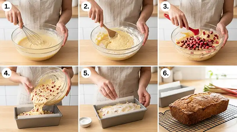 How to Make the recipe for rhubarb bread