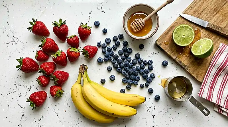 Ingredients for 4th of July Fruit Salad